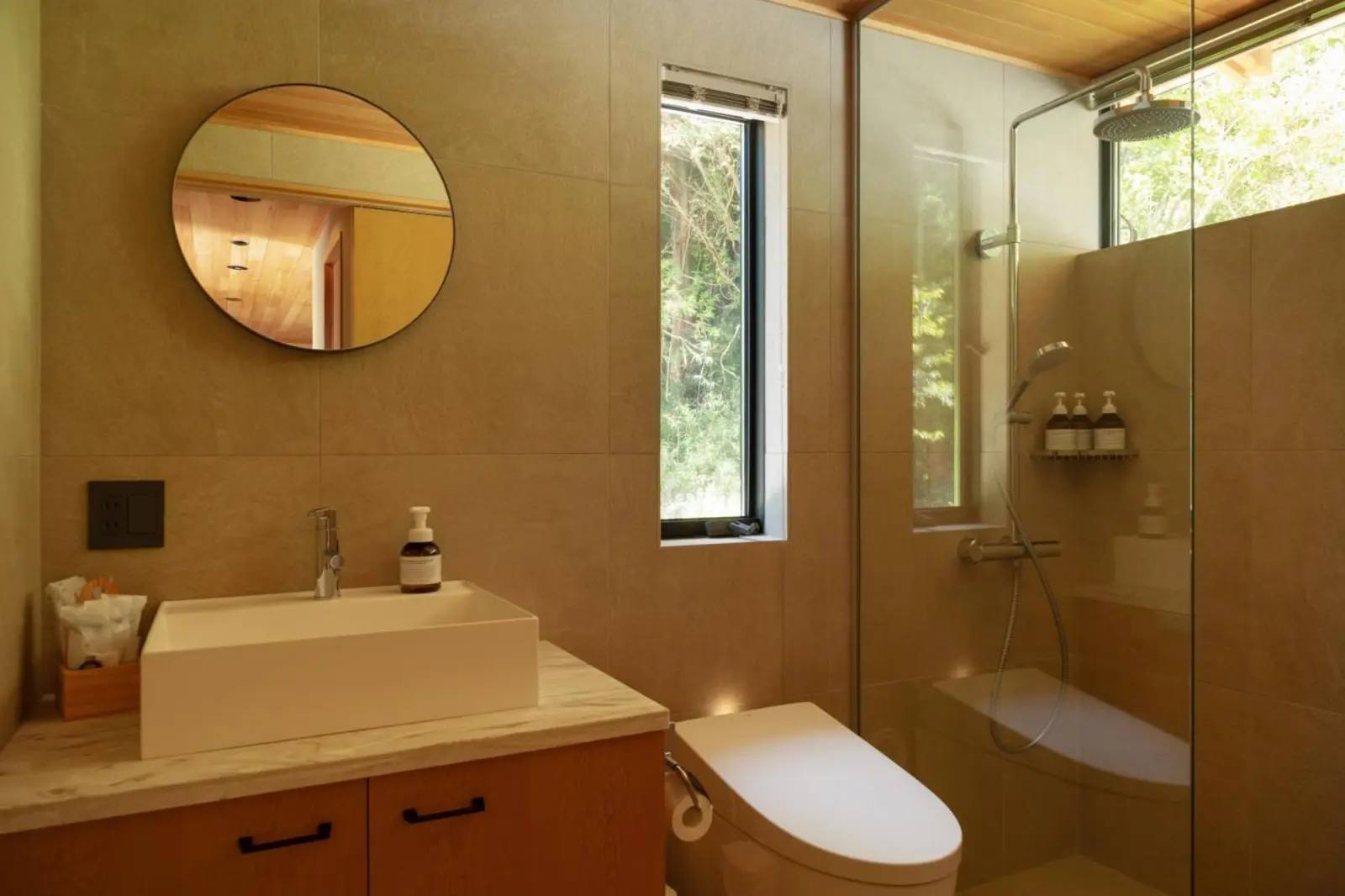 Modern bathroom at Casablanca Villa Hakone, Hakone