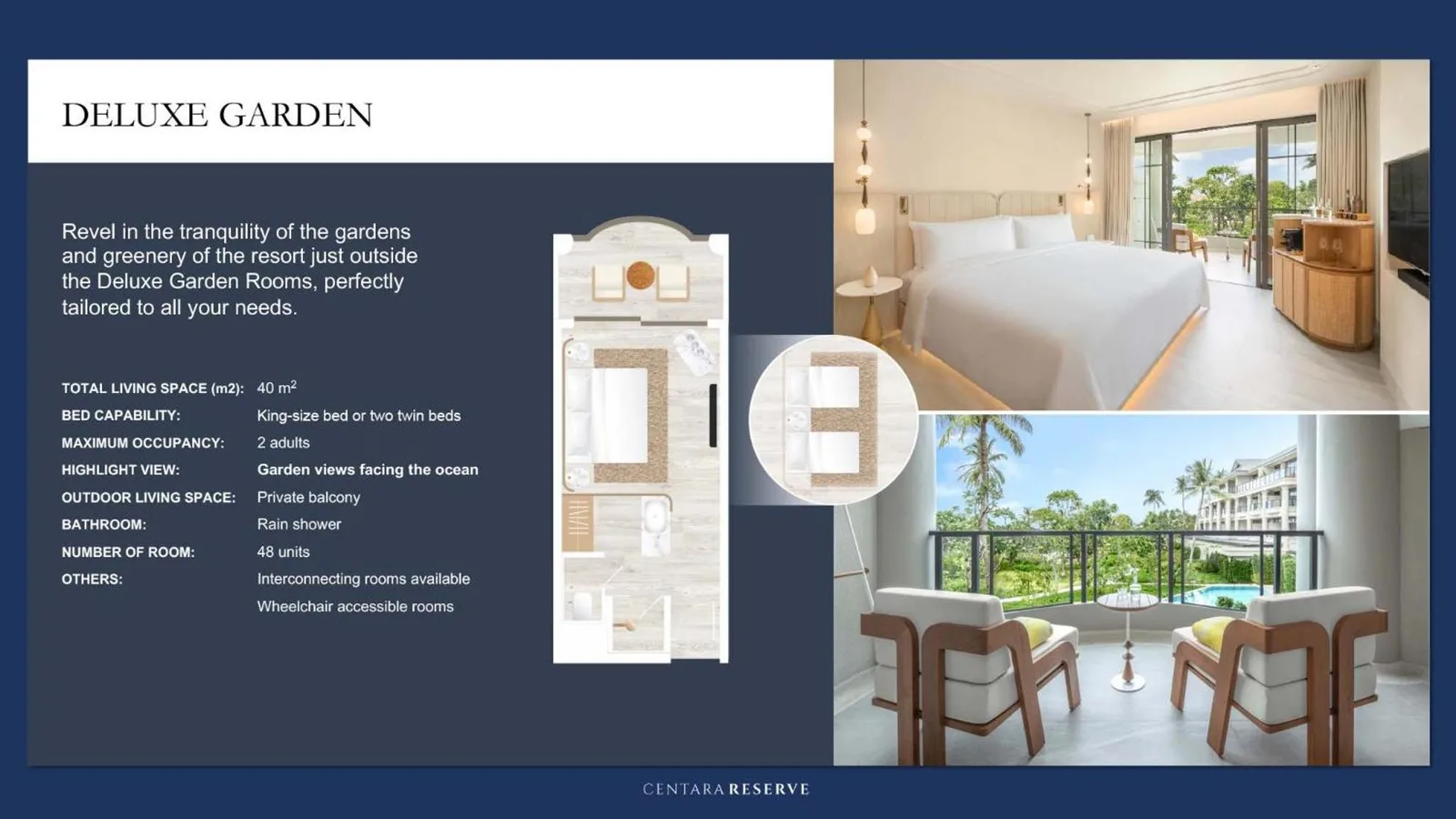 Details zum Deluxe Garden Room im Centara Reserve Samui