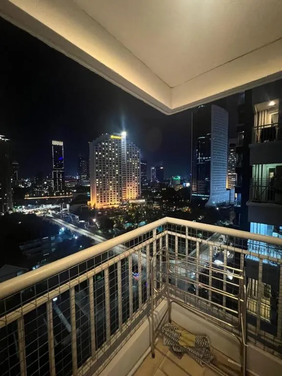 Thamrin Residence balcony view at night