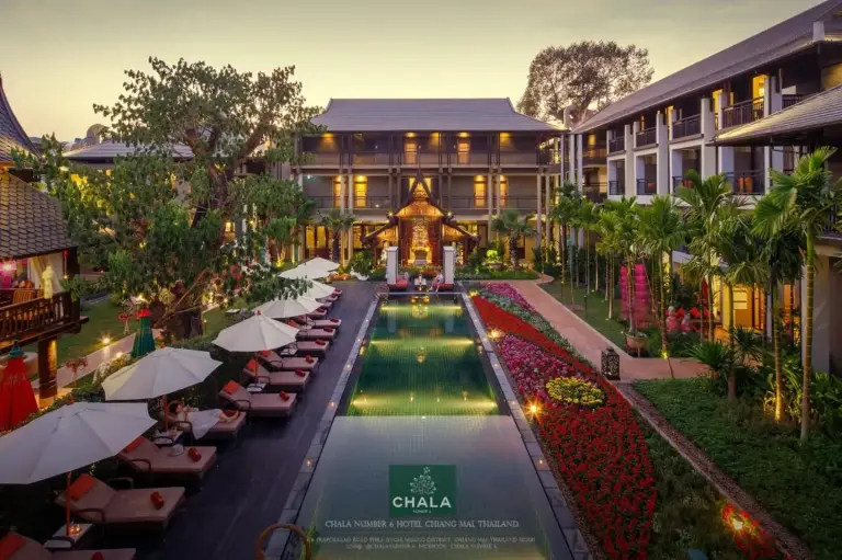Chala Number 6 Hotel Chiang Mai pool area