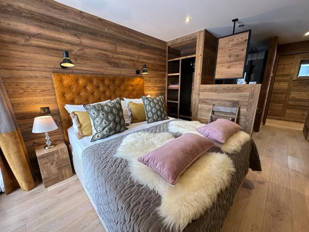 Chalet Khione Master Bedroom with Cozy Interiors