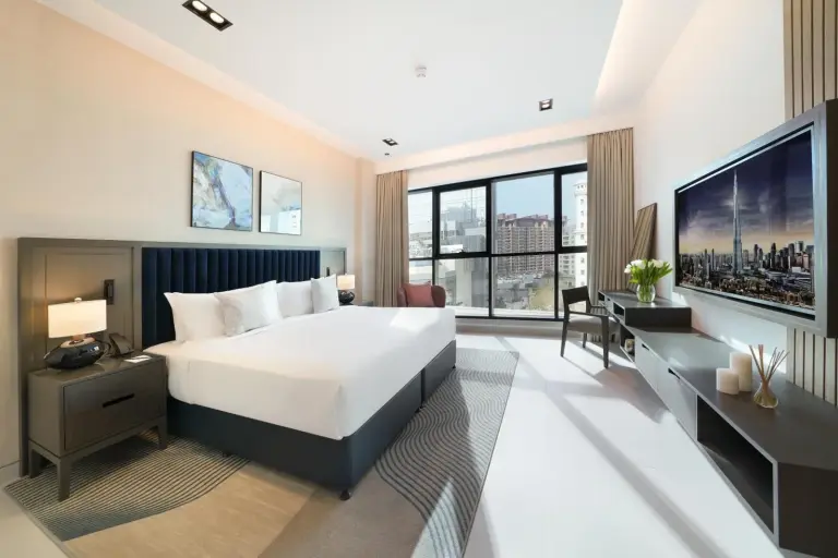 Stylish guest room at Cheval Maison - The Palm