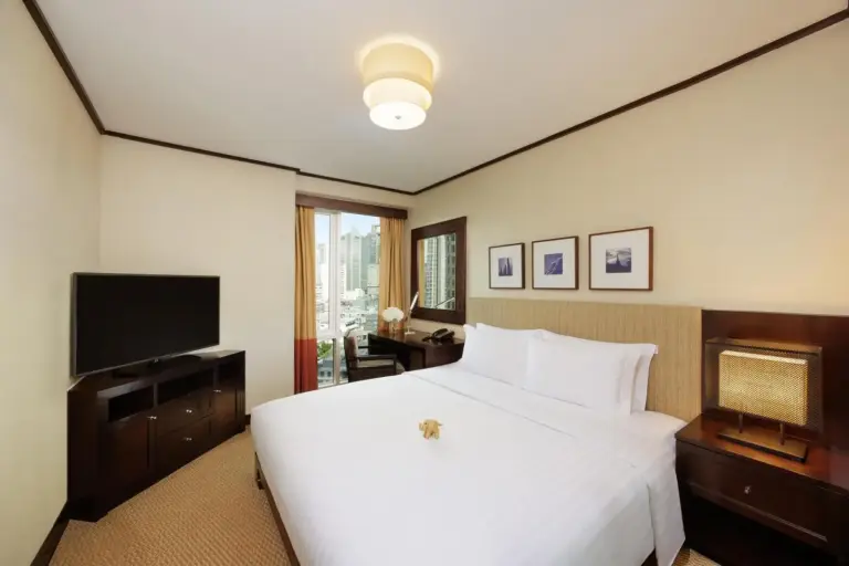 Standard bedroom in Conrad Bangkok Residences