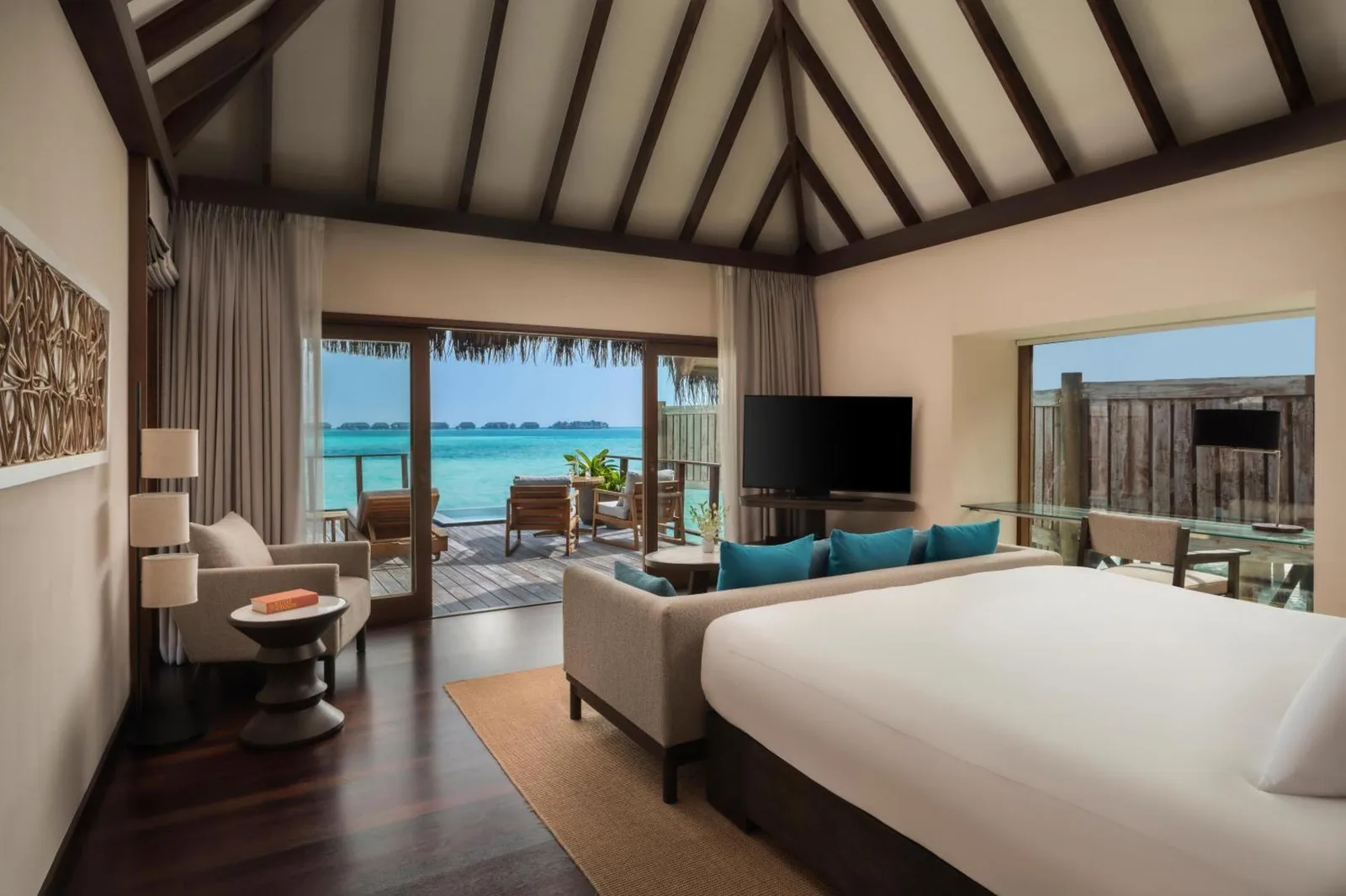Habitación con vistas al océano en Conrad Maldives Rangali Island