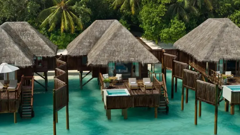 Villas sobre el agua en Conrad Maldives Rangali Island