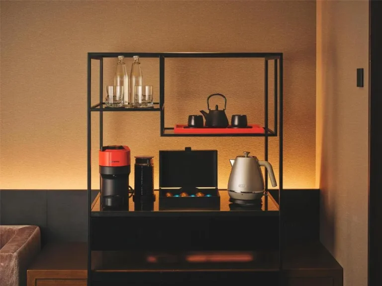 Beverage station in a room at Conrad Osaka