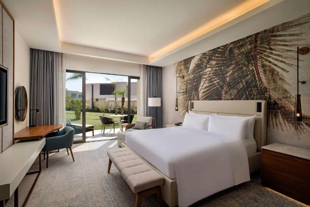Patio privé au Conrad Rabat Arzana