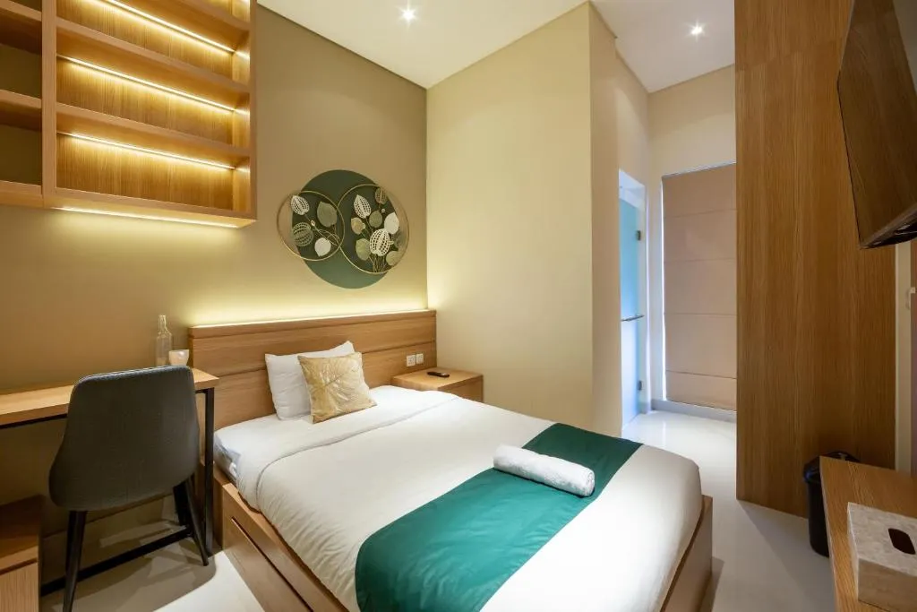 Cove Tripuri House Bali modern bedroom with work desk