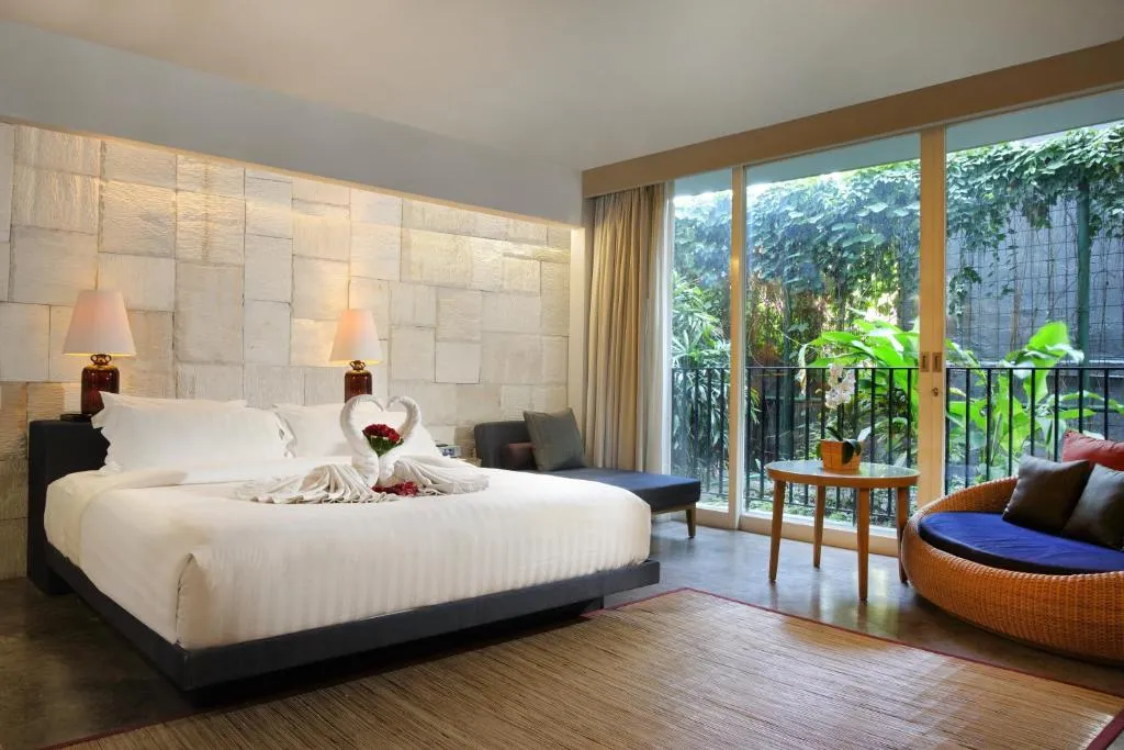 Romantic bedroom setup at Cross Paasha Bali Seminyak