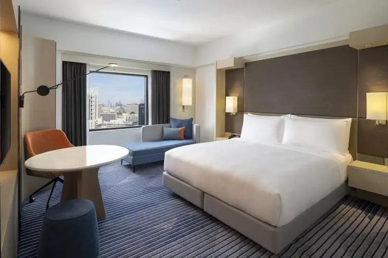 Crowne Plaza Bangkok Lumpini Park Zweibettzimmer mit Stadtblick