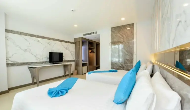 Modern room with TV at Crystal Palace Luxury Hotel Pattaya
