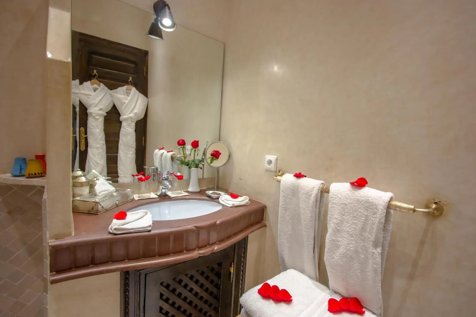 Well-appointed bathroom at Dar Anika in Marrakech