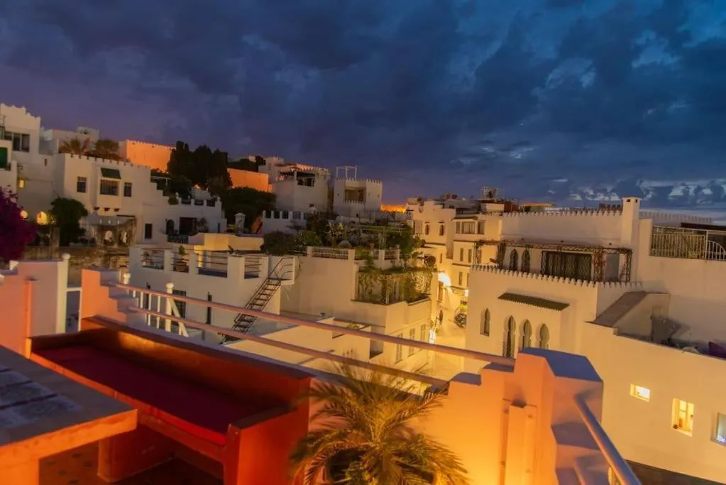 Evening view from Dar Louban House in Tangier