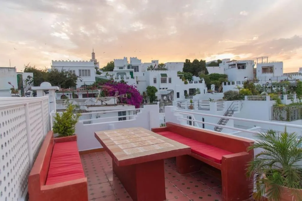 Sunset terrace at Dar Louban House in Tangier