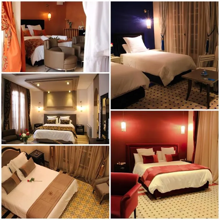 Variety of rooms at Dar Souran, Tangier