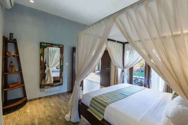 Schlafzimmer im Delight ART Villas in Seminyak