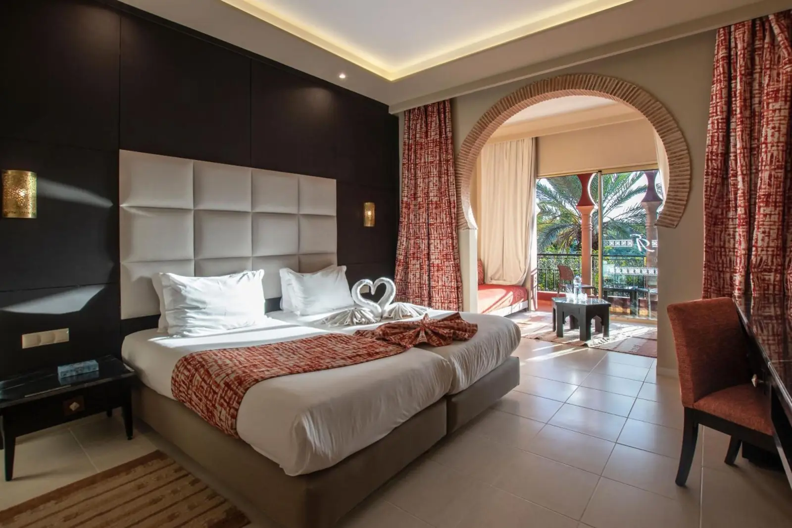 Delta Hotels by Marriott Marrakech Eden Andalou romantic suite setup