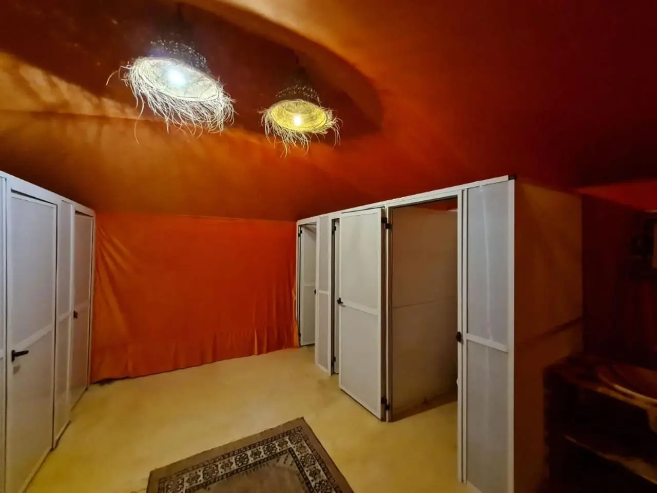 Common bathroom area at Desert Life Camp in Merzouga