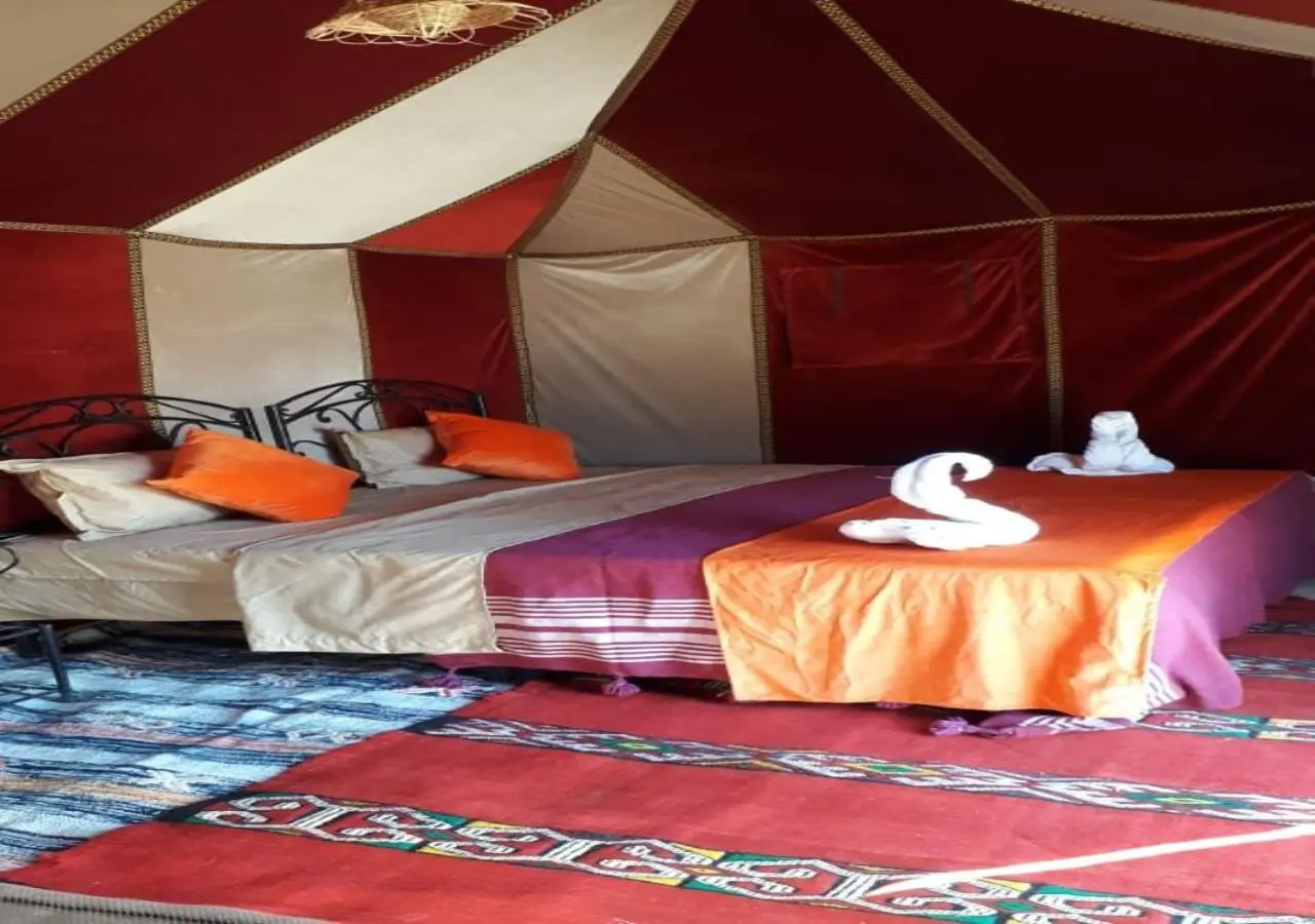 Romantic suite interior at Desert Life Camp in Merzouga