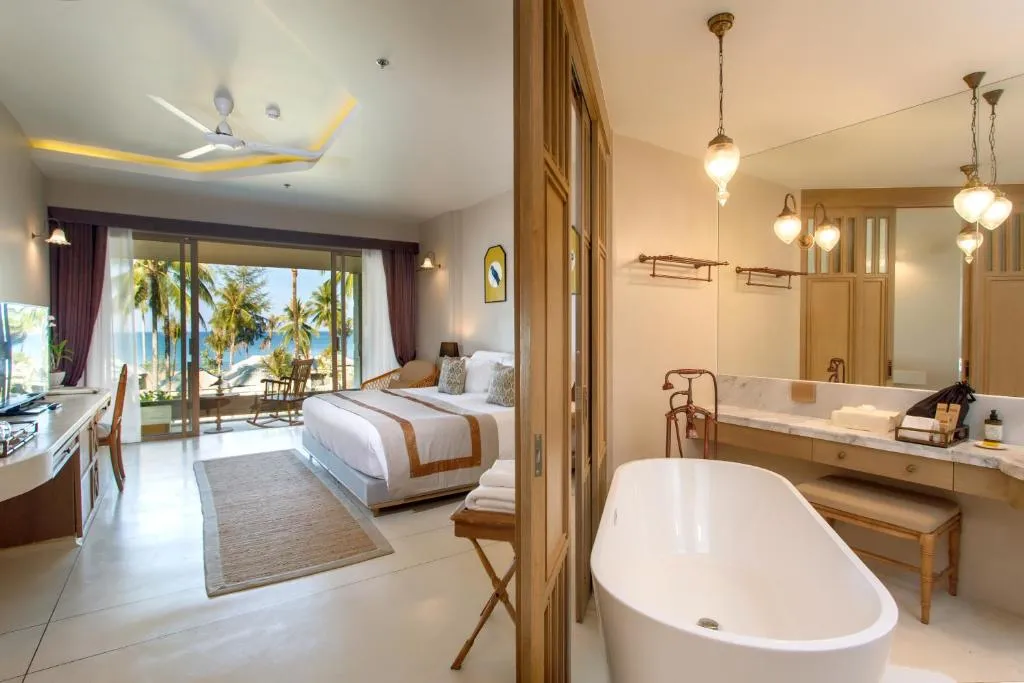 Devasom Khao Lak Beach Resort & Villas bathroom suite