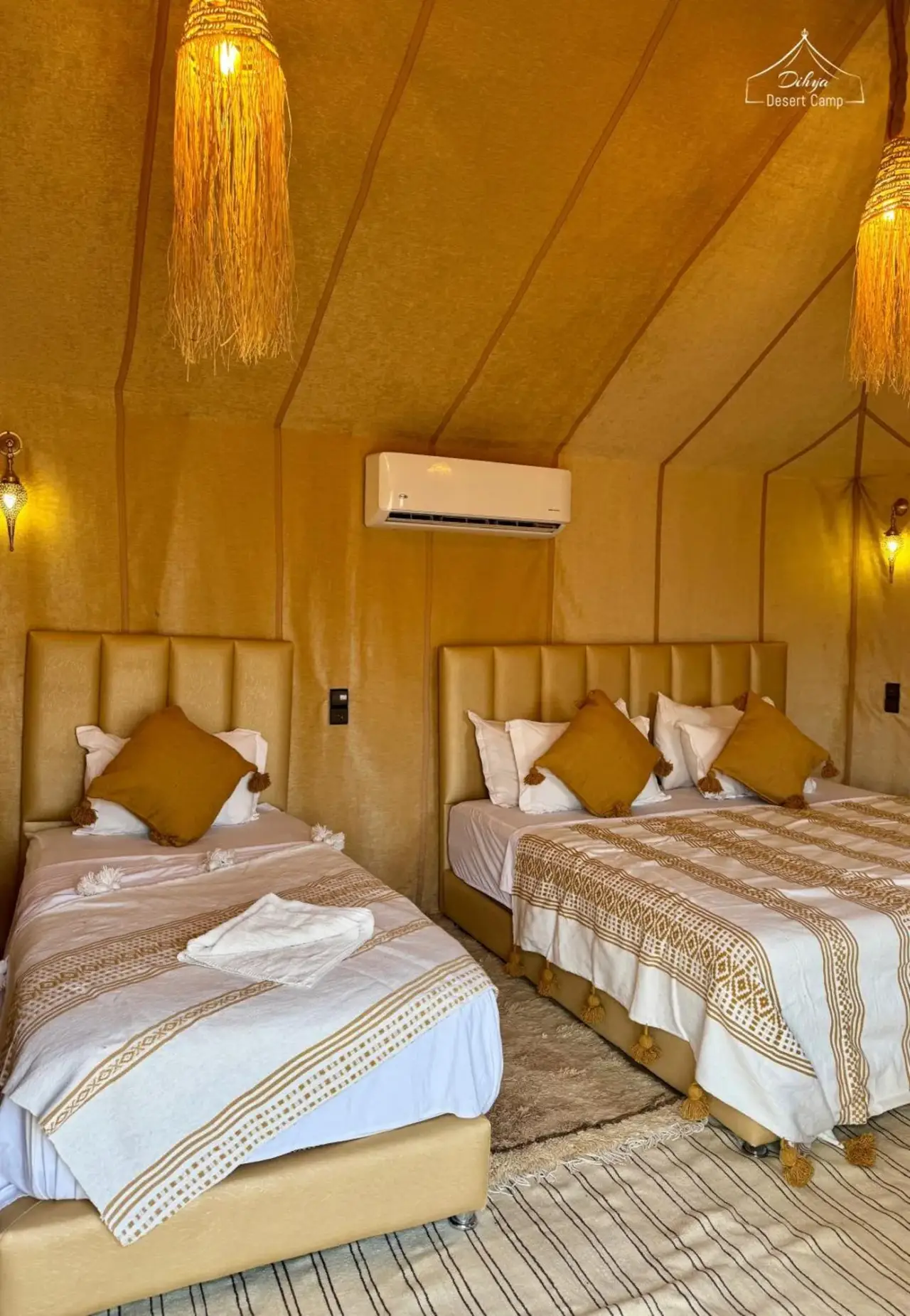 Doppel-Gästezelt im Dihya Luxury Camp in Merzouga
