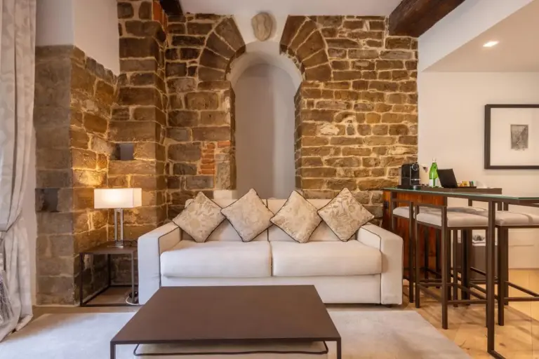 Espacio de estar en Donati Luxury Tower Suites en Florencia