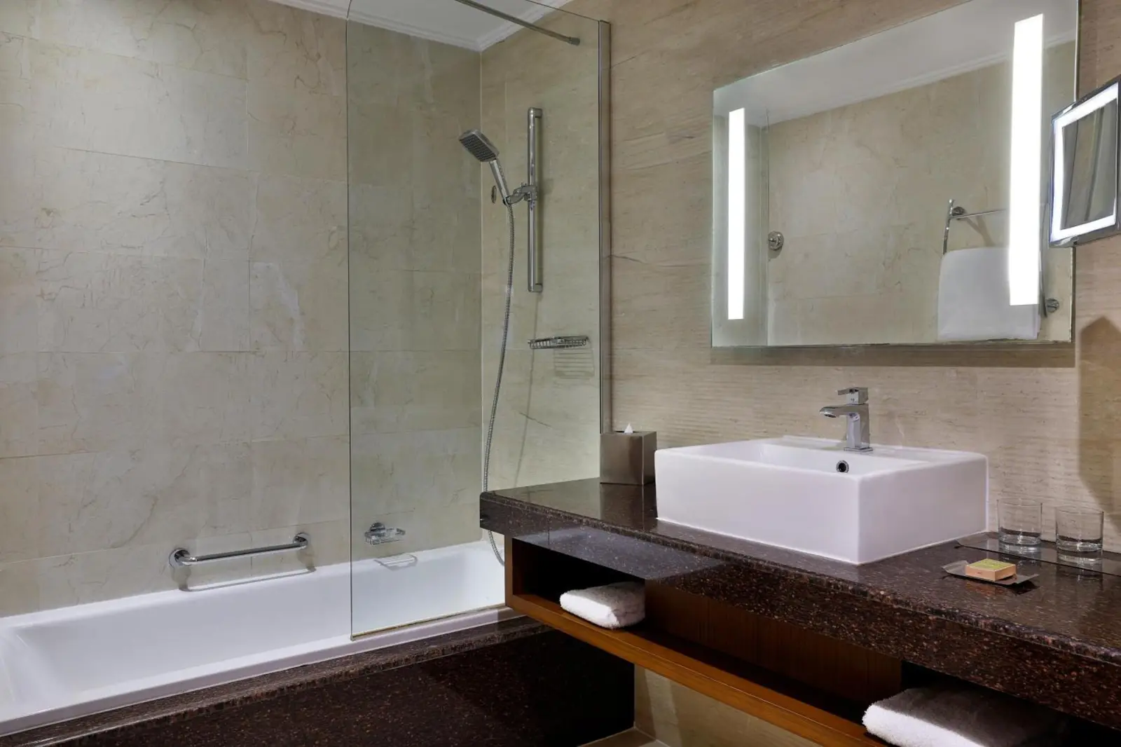 Elegant bathroom at DoubleTree by Hilton Resort & Spa Marjan Island