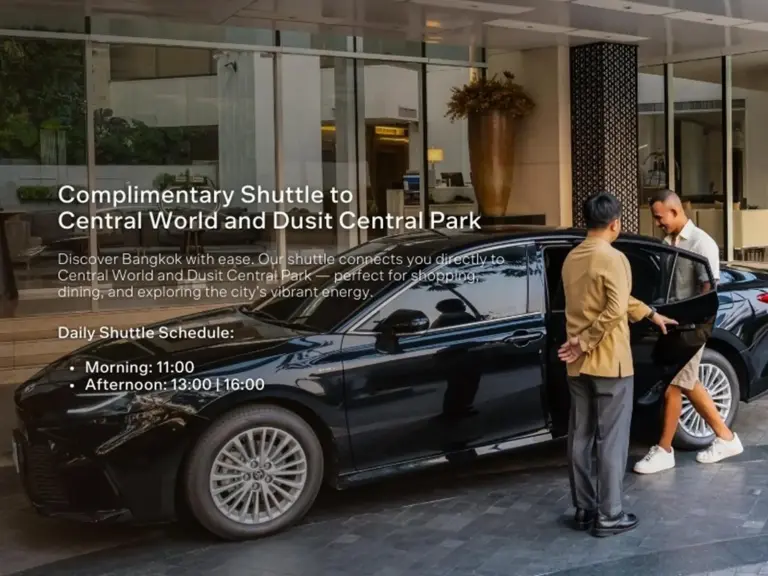 Service de navette du Dusit Suites Hotel Ratchadamri, Bangkok vers les attractions à proximité