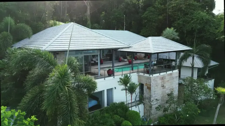 El Cid Villa aerial view surrounded by nature in Koh Samui