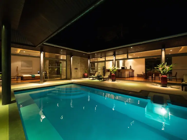 Night Pool Area