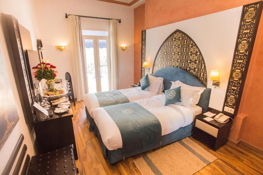 Double twin bedroom at El Minzah Hotel, Tangier