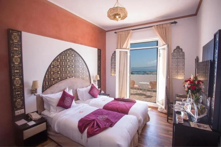 Chambre double à l'Hôtel El Minzah à Tanger