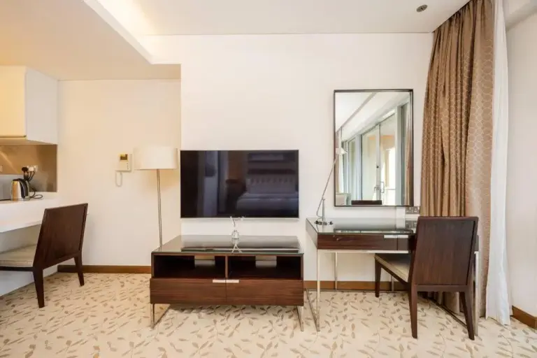 Living area in Emaar Fashion Avenue Hotel suite