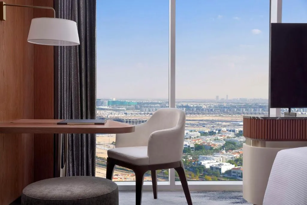 Stylish workspace with a view at Embassy Suites By Hilton Dubai Business Bay