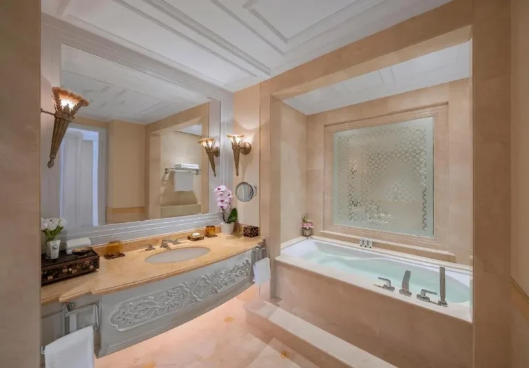 Elegant bathroom in Emirates Palace Mandarin Oriental, Abu Dhabi