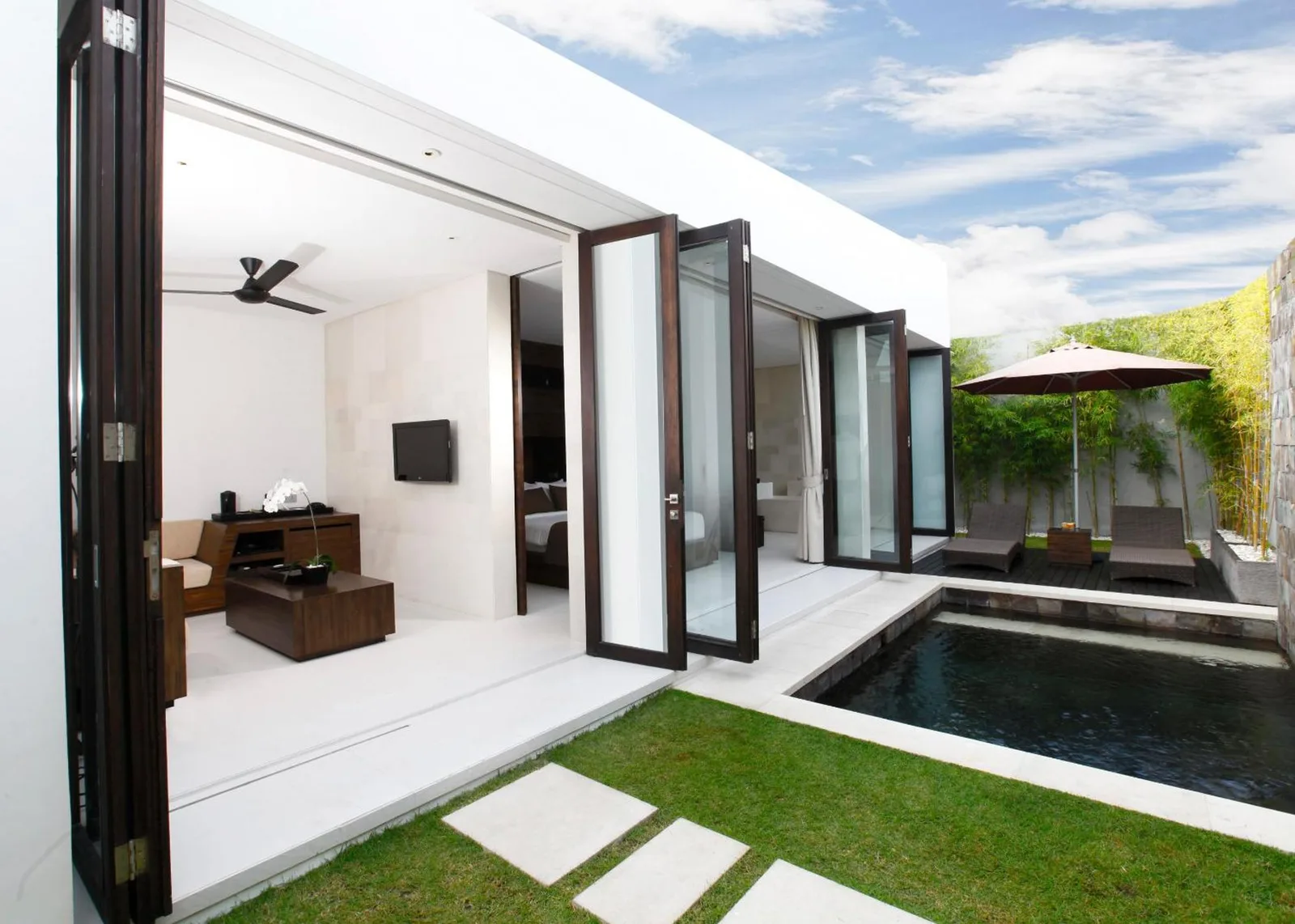 Vue de la villa privée à eqUILIBRIA Seminyak