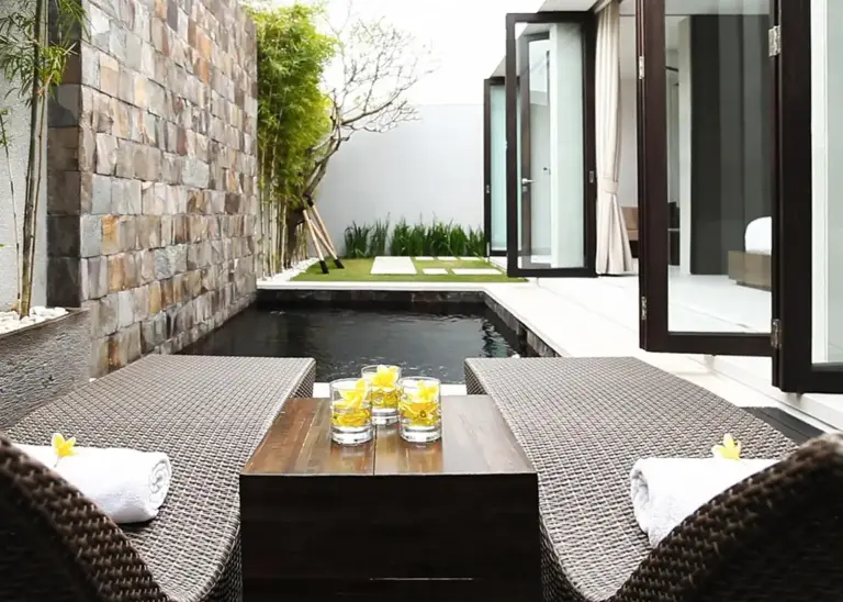 Espace de détente avec vue à eqUILIBRIA Seminyak
