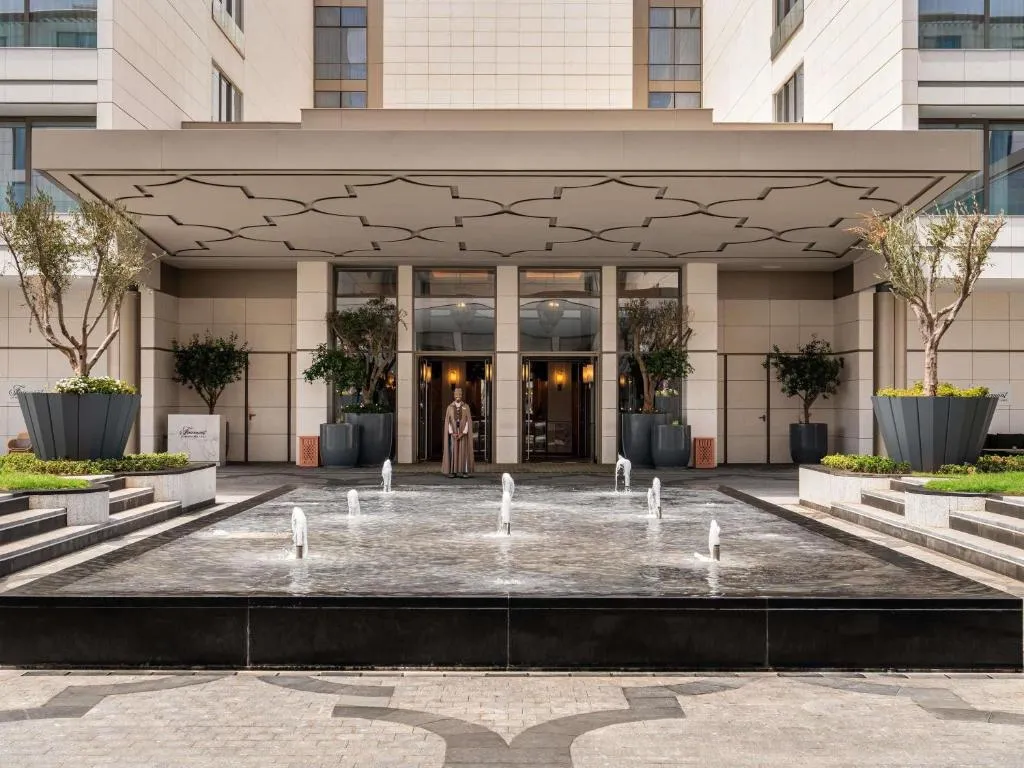 Main entrance of Fairmont La Marina Rabat Sale Hotel in Rabat