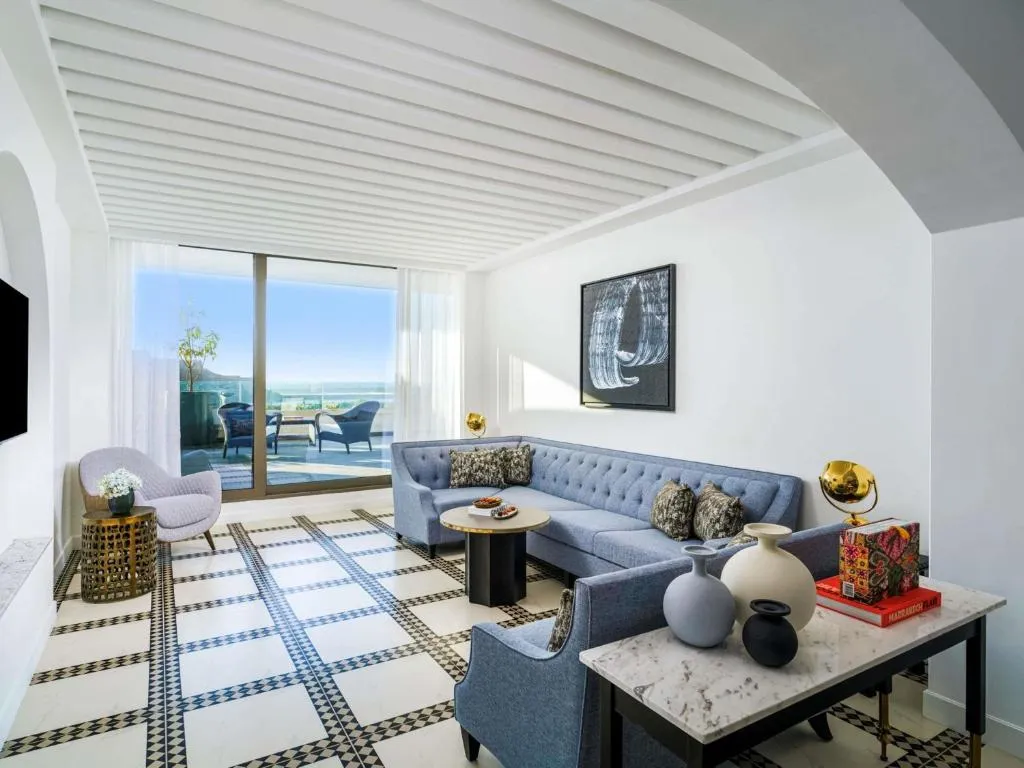 Living room area at Fairmont La Marina Rabat Sale Hotel in Rabat