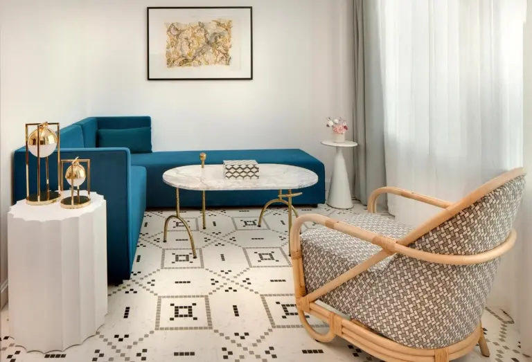 Gemütlicher Sitzbereich im Fairmont Residences La Marina Rabat Sale
