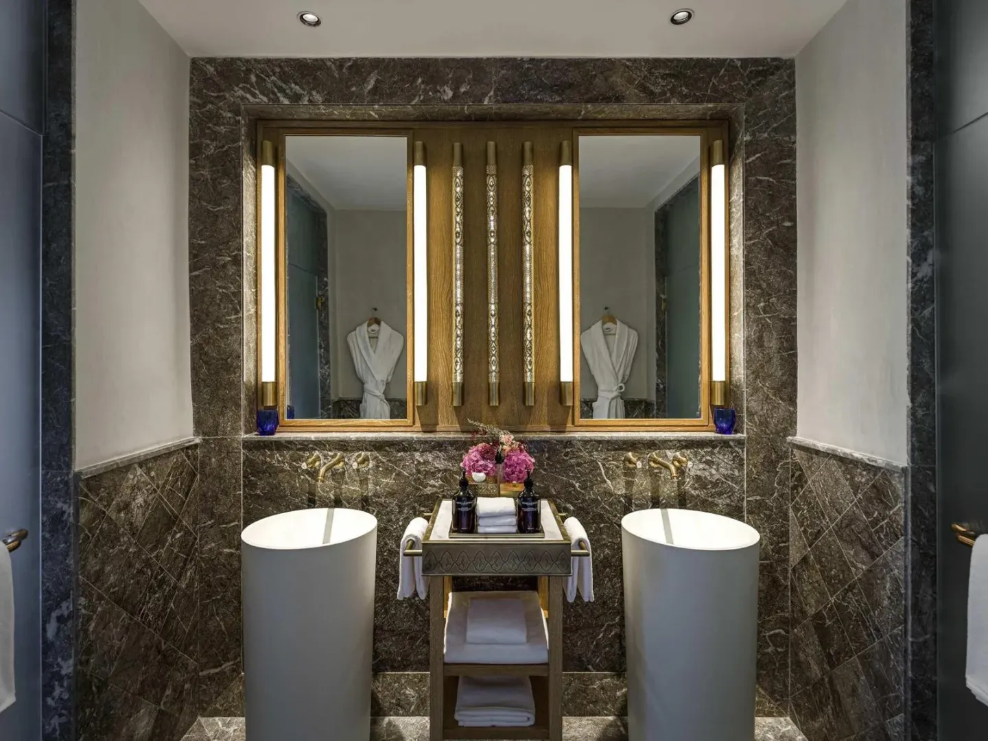 Elegant bathroom at Fairmont Tazi Palace Tangier