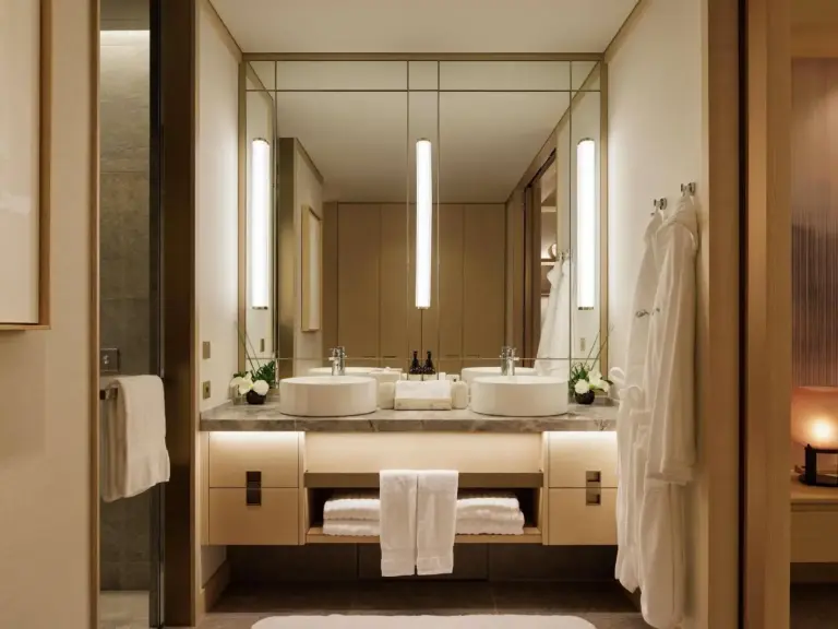 Sophisticated bathroom at Fairmont Tokyo