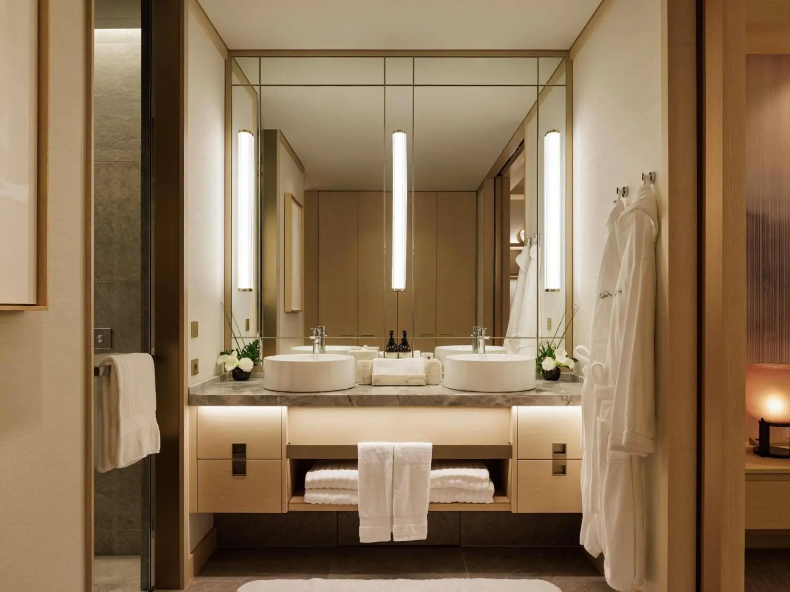 Sophisticated bathroom at Fairmont Tokyo