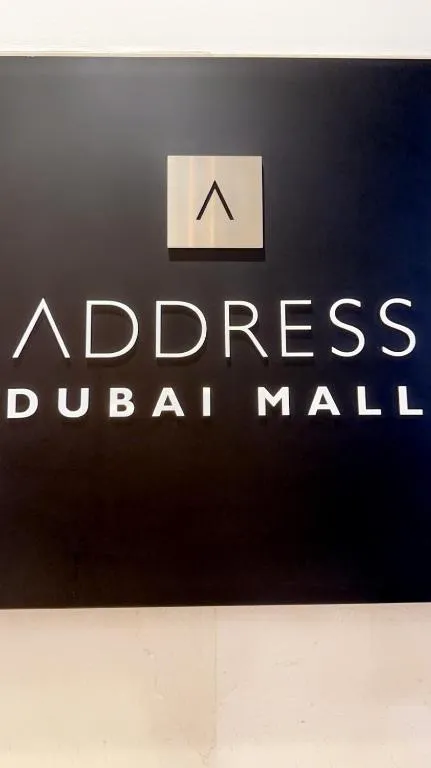 Address Dubai Mall hotel sign