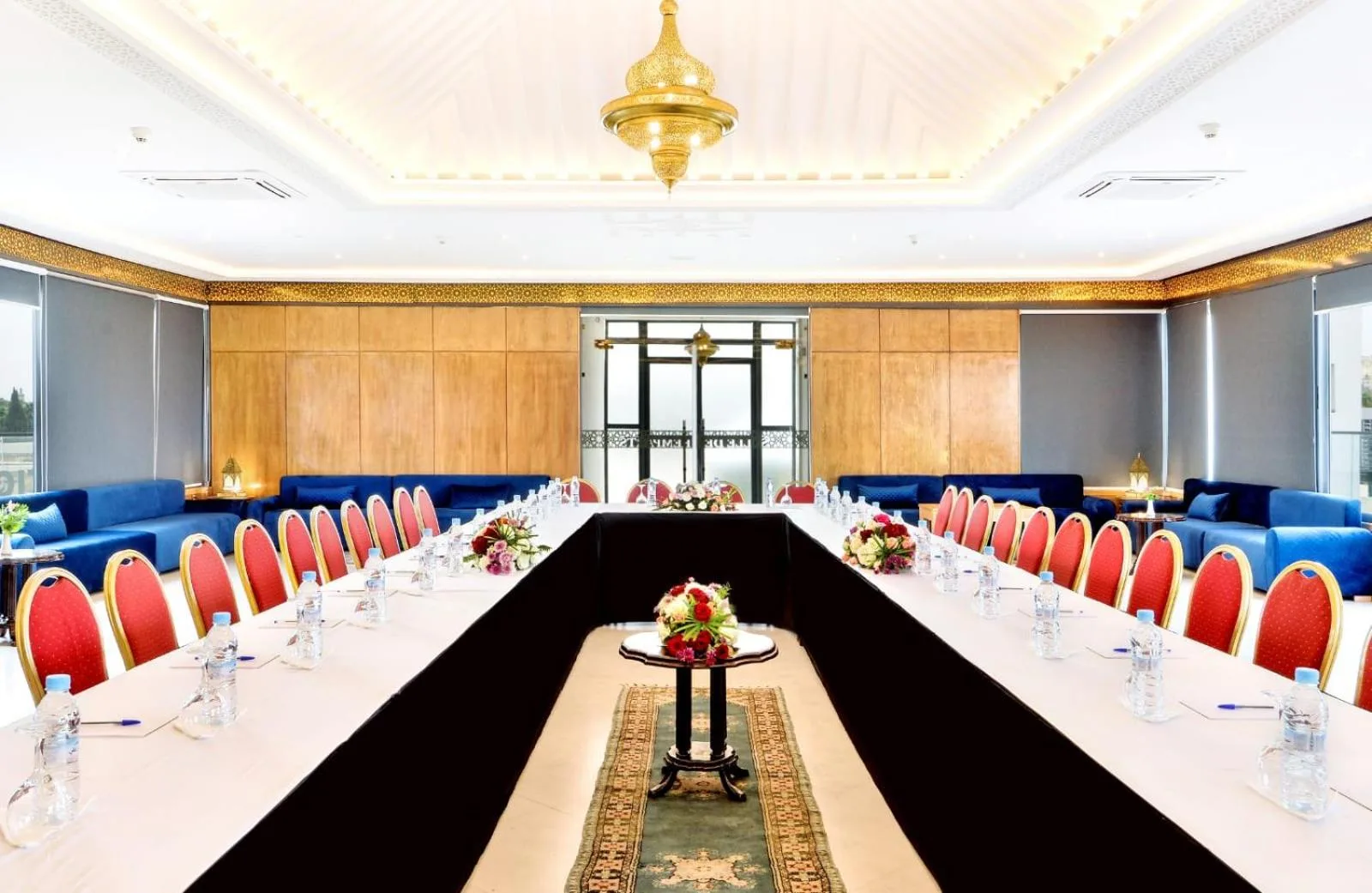 Conference room setup at Fes Heritage Boutique Hotel