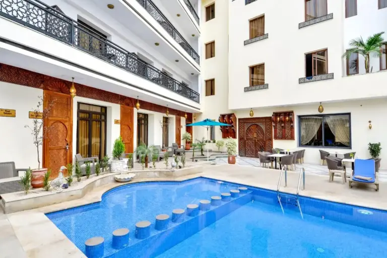 Fes Heritage Boutique Hotel swimming pool area
