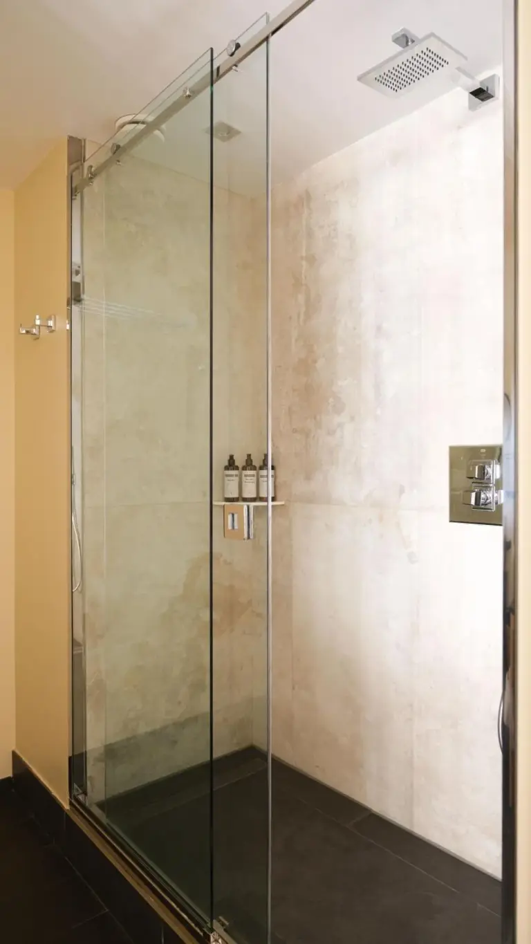 Glass shower at Five Seas by Inwood Hotels in Cannes