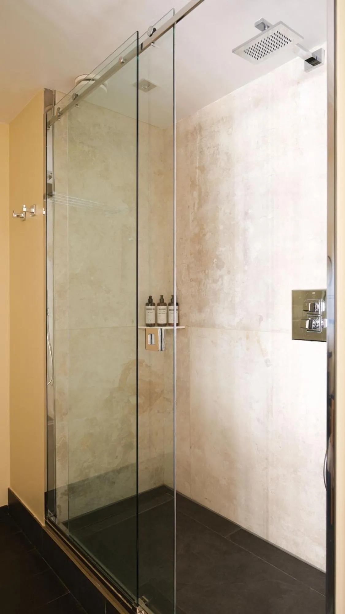 Glass shower at Five Seas by Inwood Hotels in Cannes