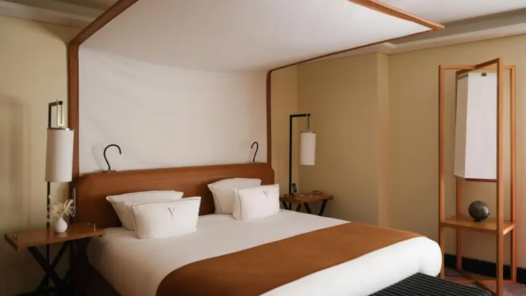 Spacious bedroom at Five Seas by Inwood Hotels in Cannes