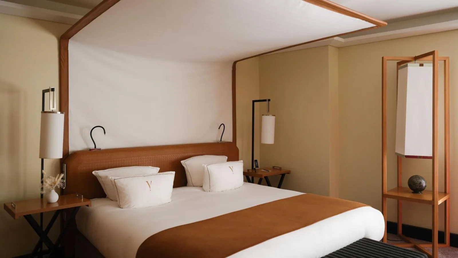 Spacious bedroom at Five Seas by Inwood Hotels in Cannes